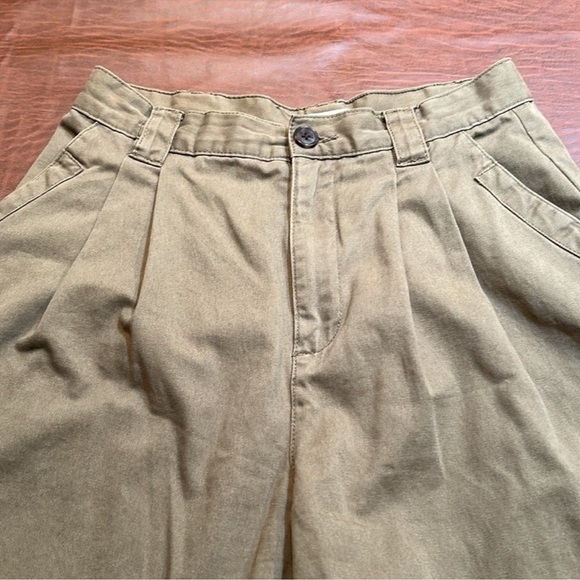 TOPSHOP Olive/Forest/Army Green Comfy
High Waisted Cotton Casual Pants Size 6 - Picture 3 of 6